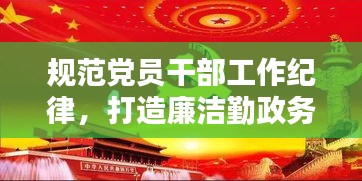 规范党员干部工作纪律，打造廉洁勤政务实先锋队伍