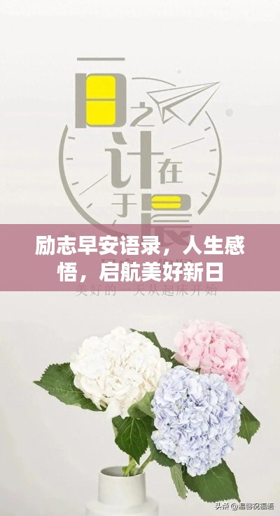 励志早安语录，人生感悟，启航美好新日
