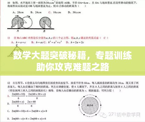 数学大题突破秘籍，专题训练助你攻克难题之路