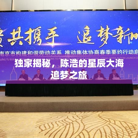 独家揭秘，陈浩的星辰大海追梦之旅