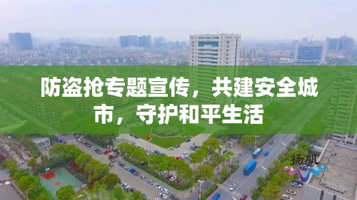 防盗抢专题宣传，共建安全城市，守护和平生活