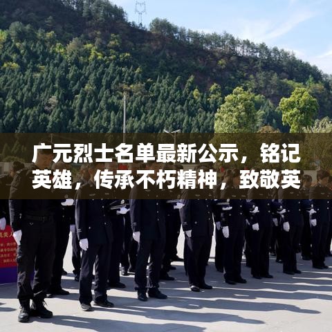 广元烈士名单最新公示，铭记英雄，传承不朽精神，致敬英雄之魂