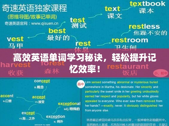 高效英语单词学习秘诀，轻松提升记忆效率！