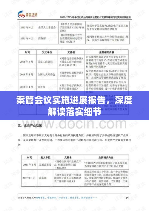 案管会议实施进展报告，深度解读落实细节