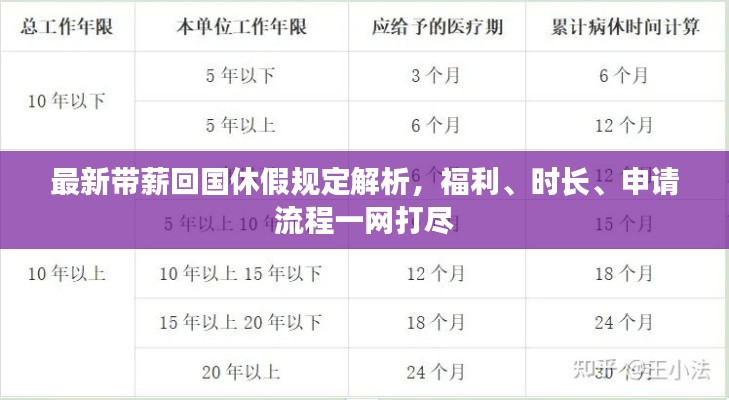 最新带薪回国休假规定解析，福利、时长、申请流程一网打尽