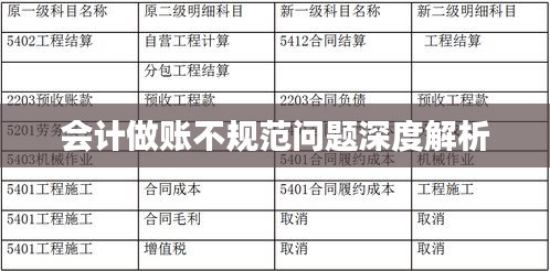 会计做账不规范问题深度解析