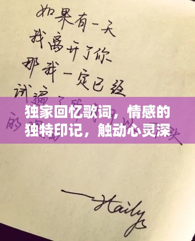 独家回忆歌词，情感的独特印记，触动心灵深处！