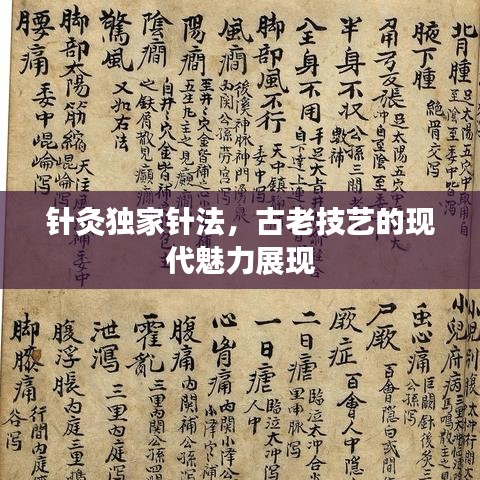 针灸独家针法，古老技艺的现代魅力展现