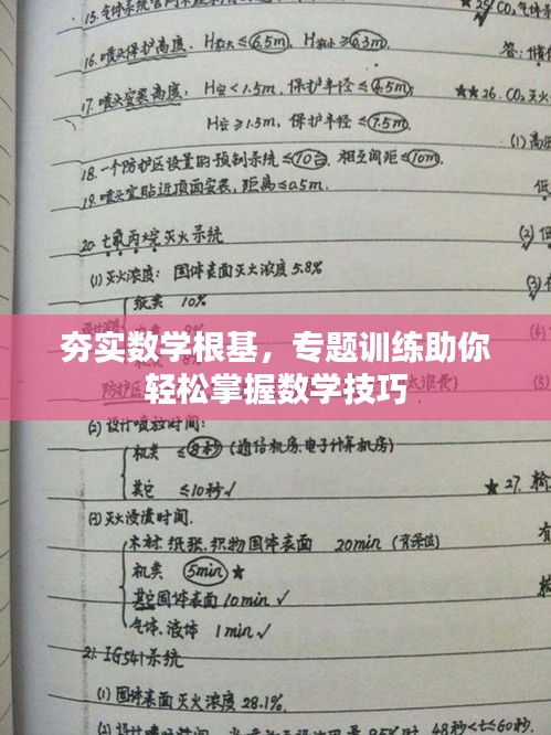 夯实数学根基，专题训练助你轻松掌握数学技巧